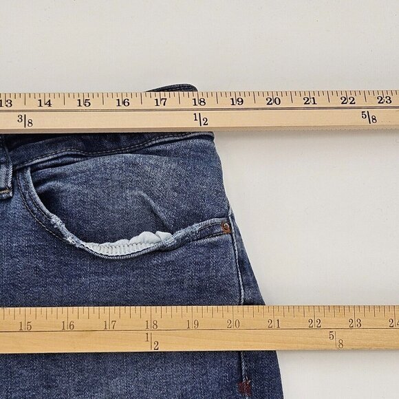 Warp + Weft Bru Brussels Boyfriend Jeans Medium Wash Women’s Size 18 Distressed - Picture 6 of 9